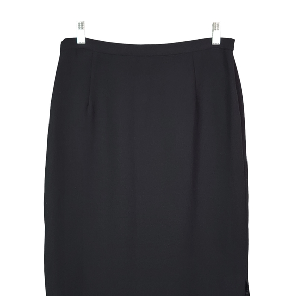 Donna Morgan Vintage Pencil Night Out Formal Little Black Skirt Women's Size 12 - Picture 3 of 12